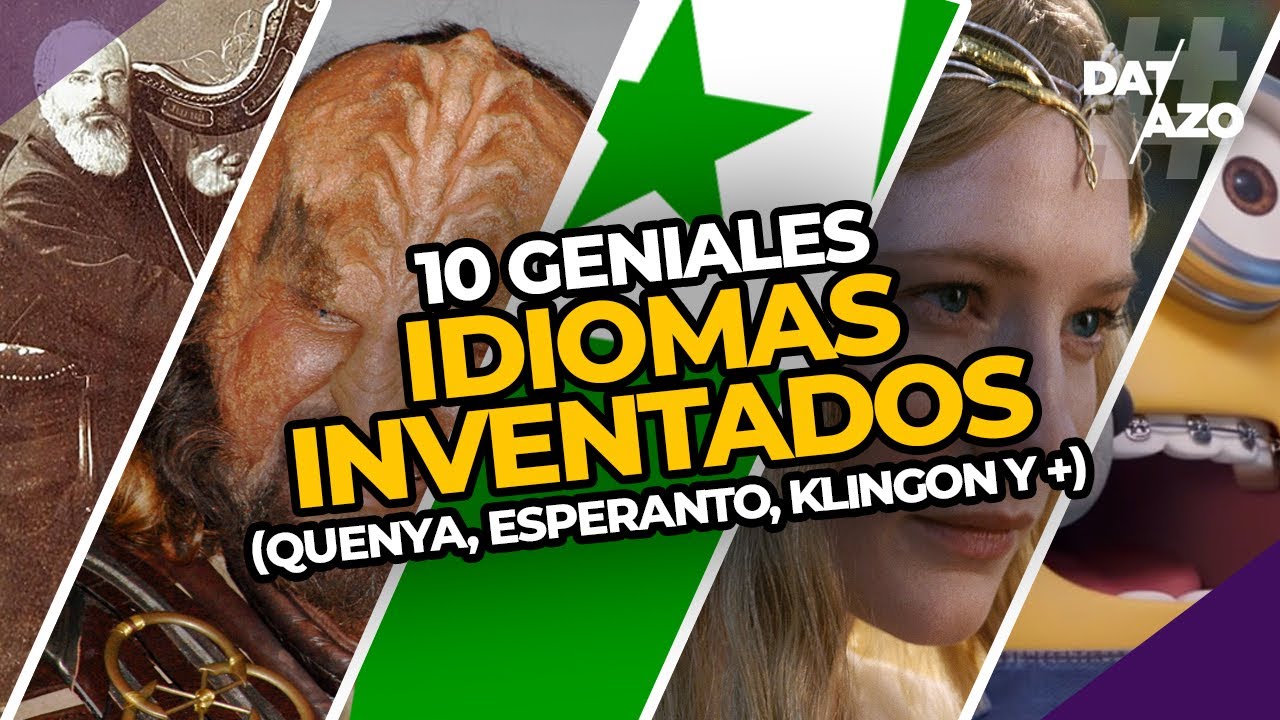 10 geniales IDIOMAS INVENTADOS (Quenya, Esperanto, Klingon y +) ft Jorge Montanari y Fidel | #DATAZO