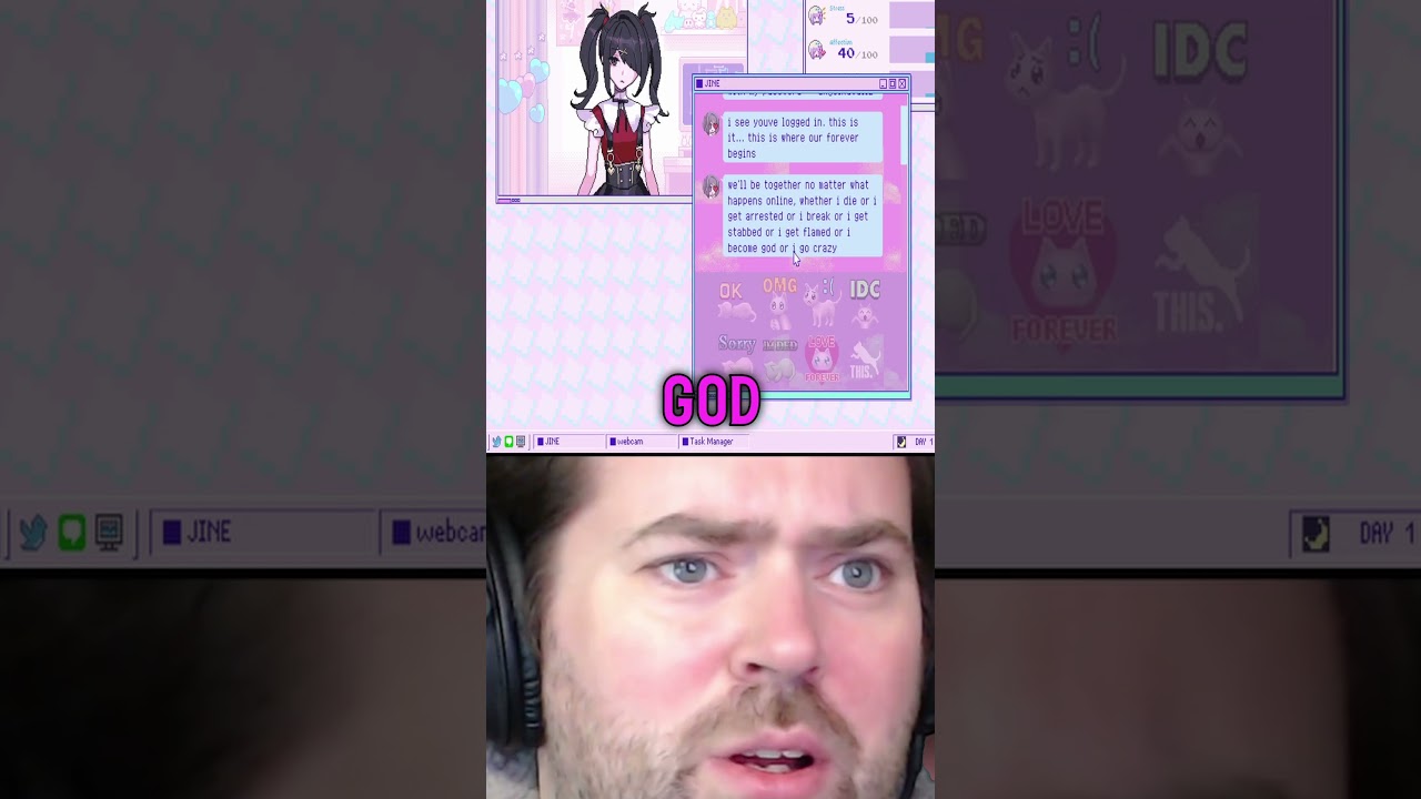 This YANDERE Streamer Is CRAZY For Me!! #funny #gaming #letsplay #yandere #comedy #letsplay