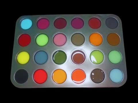 Making 20 Colors with CMYK Colors | Acrylic Color Mixing tutorial ...