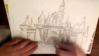 Disneyland Castle Speed Drawing