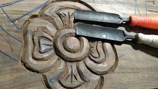 Its a New Style, mordern and Totaly Handcrafted  Flower // wood carving ideas