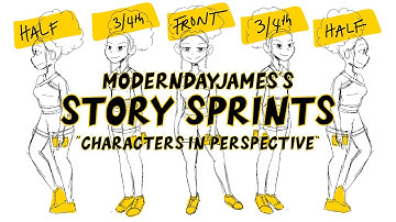 How to Draw a Character Turnaround | Characters in Perspective | ModernDayJames Story Sprints