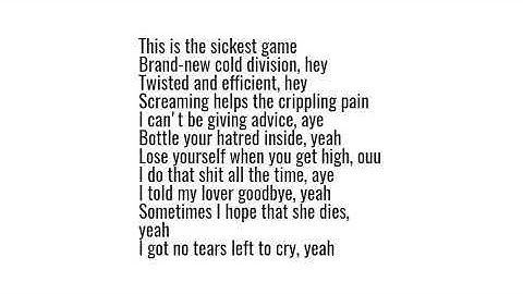 scarlxrd - 6 FEET Lyric Video