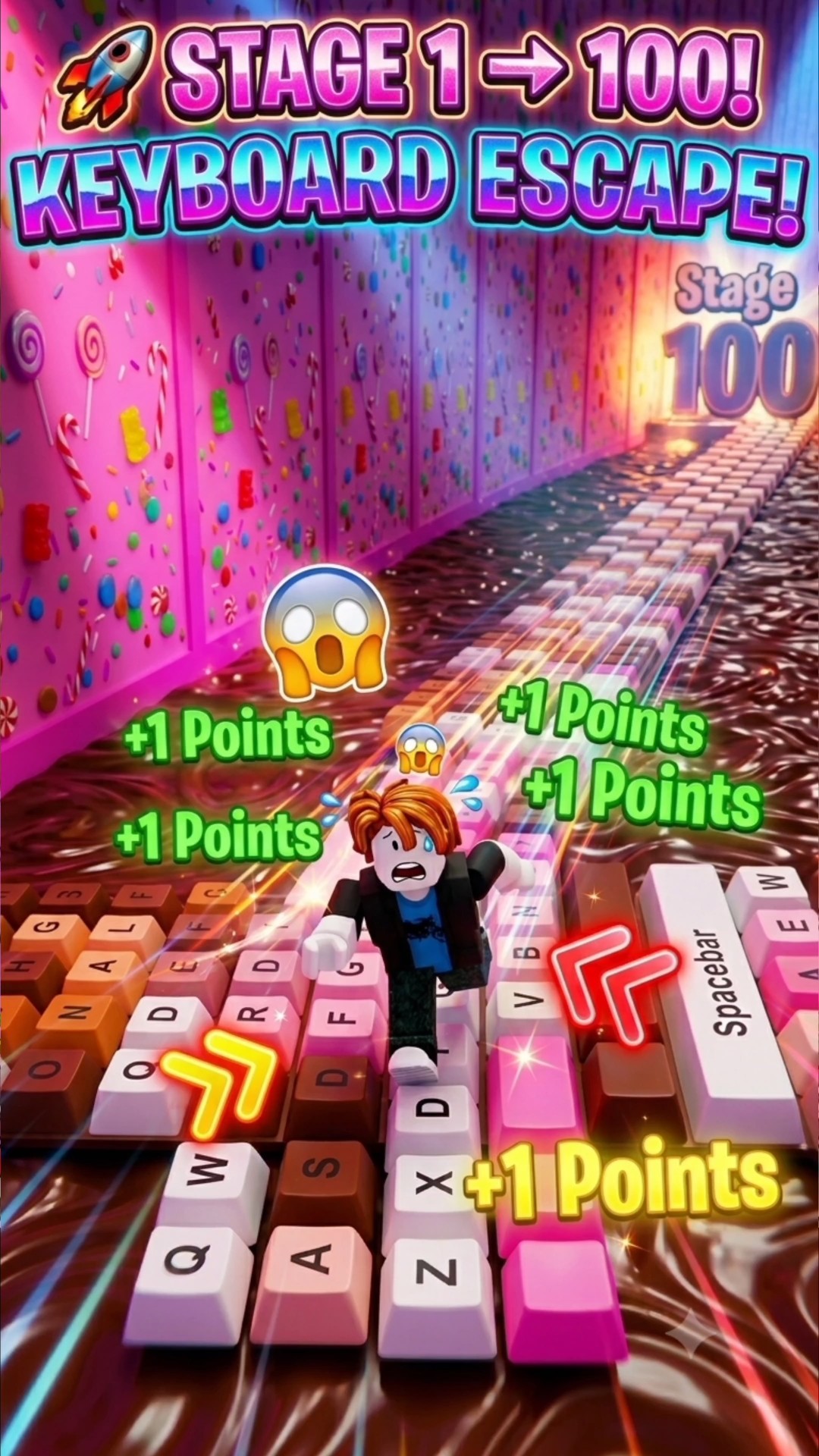 🚀 Can I Reach Stage 100? | The Hardest Keyboard Escape Ever! | p6