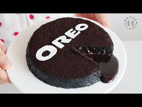 노오븐 전자렌지 오레오 초콜릿 케이크 (재료 3가지)