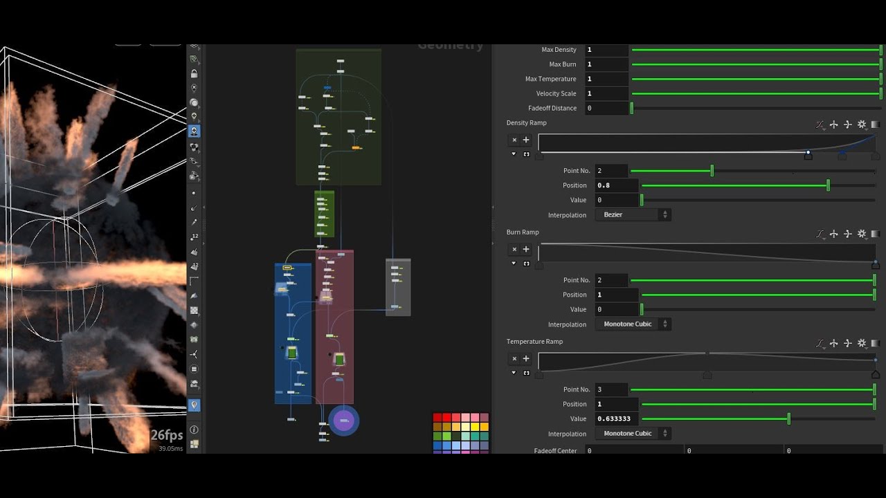 FREE: Creating Explosive Pyro Lines Around a Sphere in Houdini FX with ...
