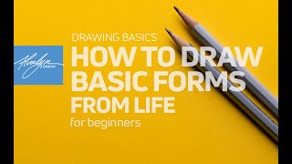 How To Draw Basic Forms From Life [Beginner]