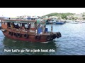 Junk boat ride in Hong Kong