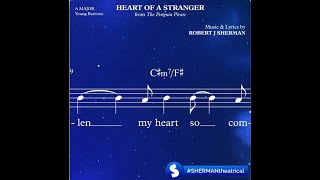 Heart Of A Stranger Sheet Music Sing-Along for Baritones in A Major