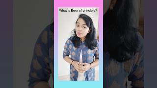 What is error of principle? #error #accountsforcafoundation #viralvideo #ynf #shorts
