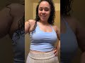Try on of DaiLiWei Strappy Sport Bra Support