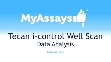 Tecan i-control Well Scan Measurement Analysis