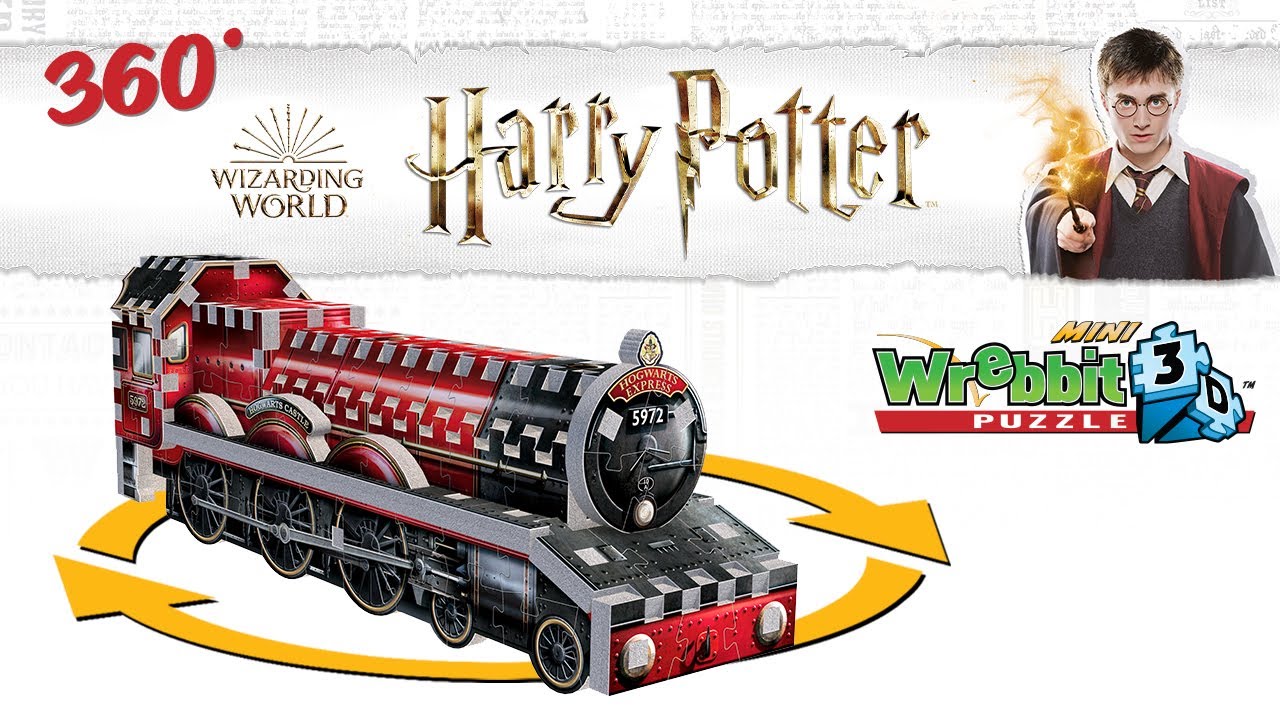 360° View Harry Potter Hogwarts Express Mini Wrebbit 3D Puzzle