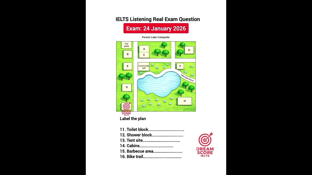 IELTS Listening Real Test || Exam- 24 January 2026