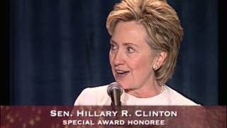 2005 Margaret Brent Award Honoree Hon. Hillary Rodham Clinton