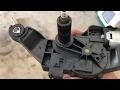 BMW 1 Series Rear wiper motor removal repair. How to get wiper motor & arm out. fix The Black 1