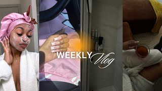 WEEKLY VLOG | let's self pamper + new skincare routine + upgrading my bathroom & living room + etc.