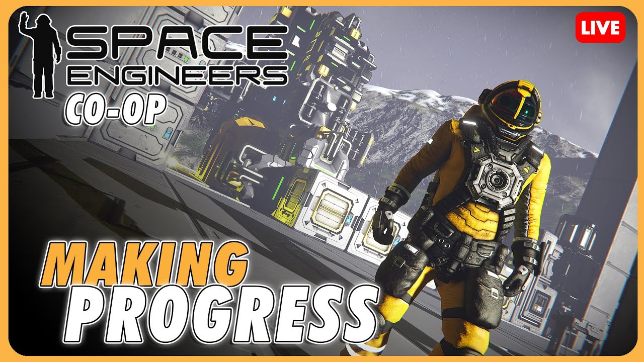 🔴 Making Progress - Space Engineers Co-op Series - Live Stream - YouTube
