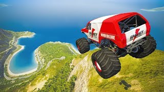 TOP 10 - Monster Truck Jumps & Falls - Beamng drive | SpeedRoll screenshot 4