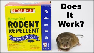 Does Fresh Cab Rodent Repellent Work? Motion Camera Test. Mousetrap Monday