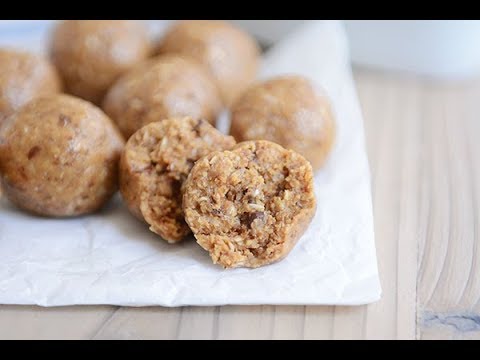 Chocolate Peanut Butter ENERGY BALLS - 5 MIN Easy Recipe (Snack). 