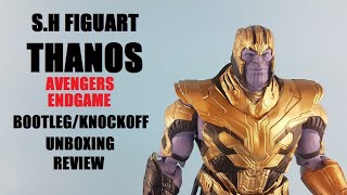 Knockoff s.h.figuarts Thanos endgame action figure unboxing /review bootleg