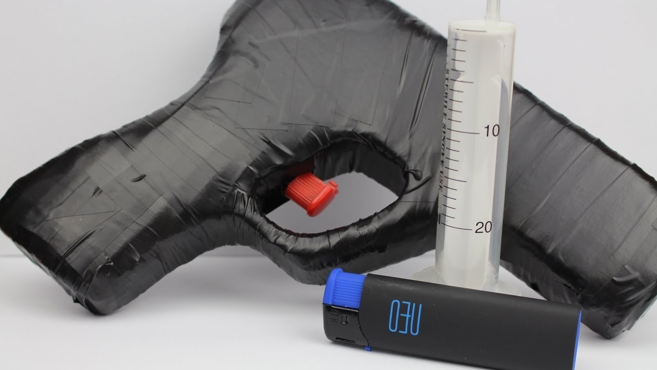 How to make gun using syringe and lighter. YouTube