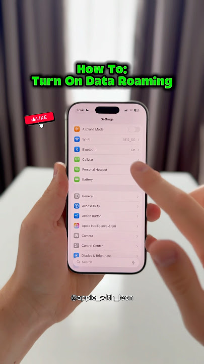 How to turn on data roaming abroad🧐🤓 #apple #tutorial #iphone #dataroaming #cellular 