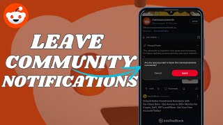 How To Leave A Community On Reddit