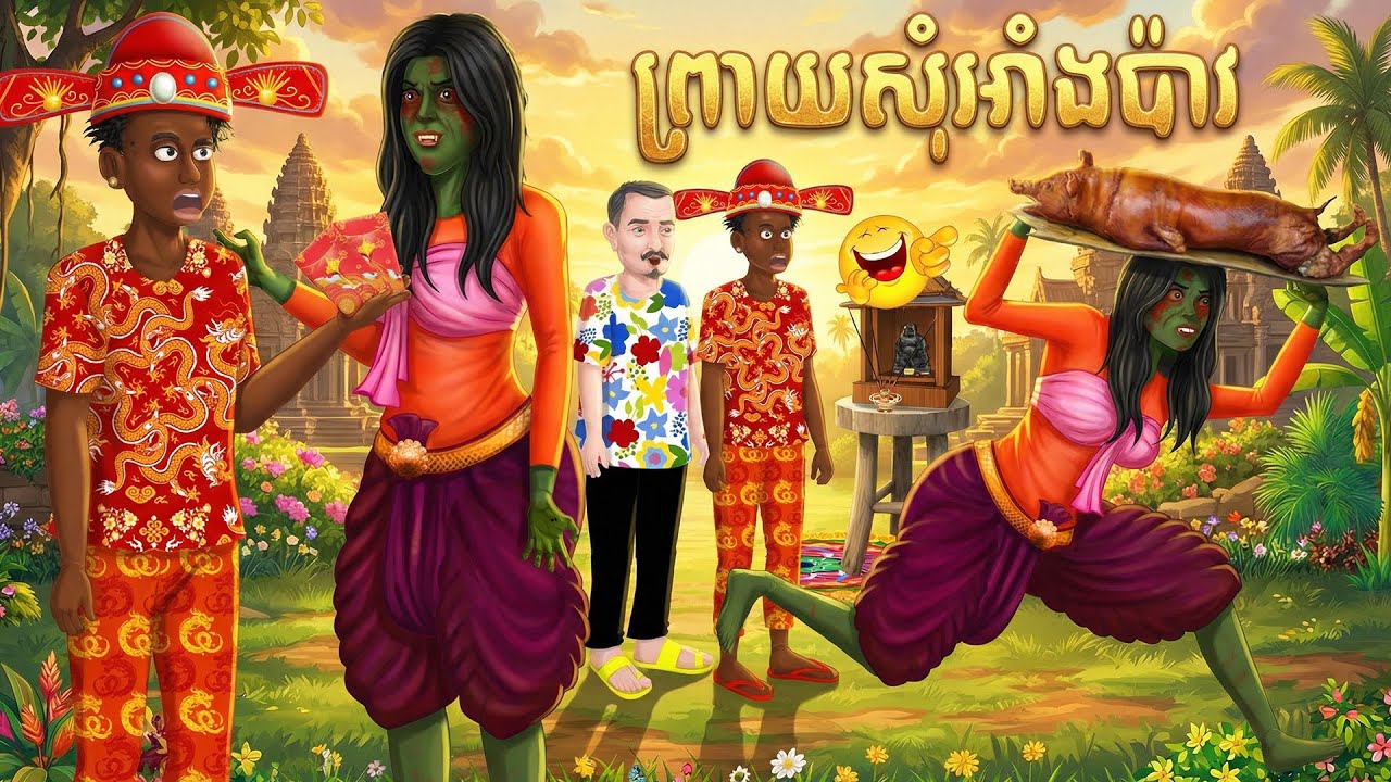 រឿង ព្រាយសុំអាំងប៉ាវ តុក្កតា រឿងនិទានខ្មែរ Khmer fairy tales