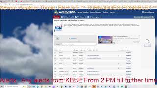 NOAA Weather Radio KEB98 Buffalo NY. Severe Weather Mode. Tornadoes possible!!!!