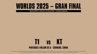 WORLDS 2025 (GRAN FINAL - WATCHPARTY EN VIVO)
WORLDS 2025 - GRAN FINAL (WATCHPARTY EN VIVO)
Domingo 9 de Noviembre de 2025. WORLDS 2025 (GRAN FINAL - WATCHPARTY EN VIVO)
