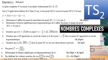 (TLES/MATHS) Exercice TRES RARE ET INTERESSANT sur les NOMBRES COMPLEXES ℹ♾