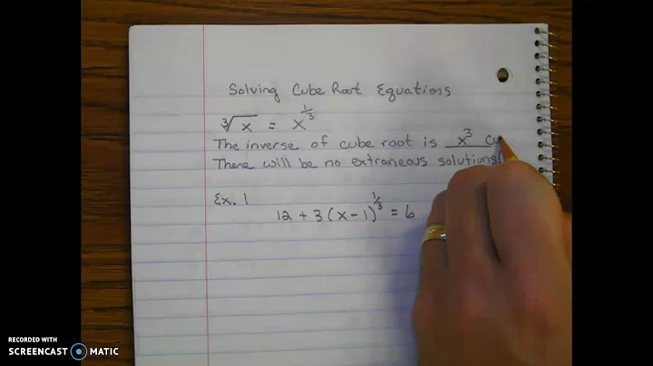 Solving Radical Equations