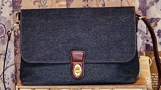 Patricia Nash Denim 💙 Follina Messenger Bag 💙 Parisian Rose Charm ❤️