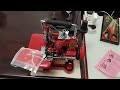 Unboxing guru portable overlock machine