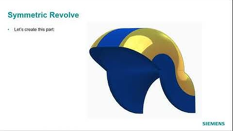 Solid Edge Lesson:38 Symmetric Revolve