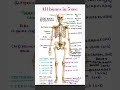 206 bones and its names . just know in 5 seconds 👍🏻🦴