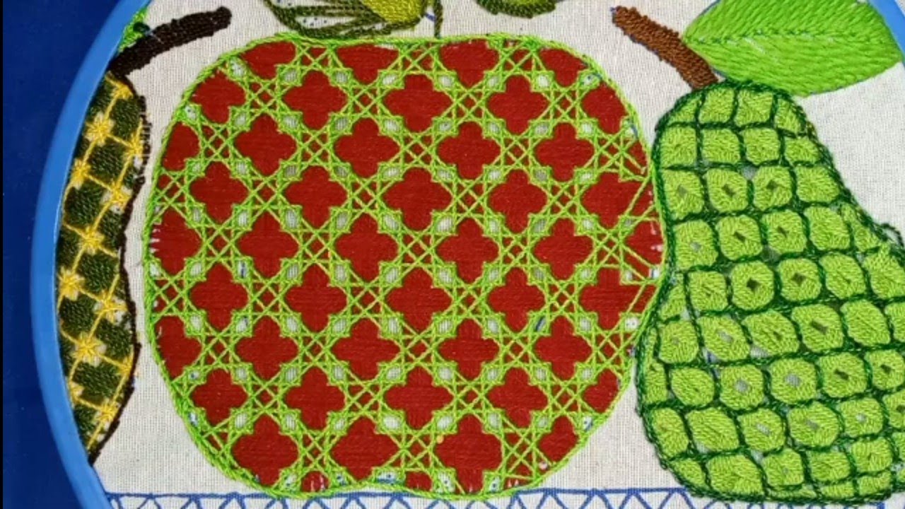 🧿Puntada Fantasia/Manzana /bordado para ,canastas ,piñas ,flores etc🧿