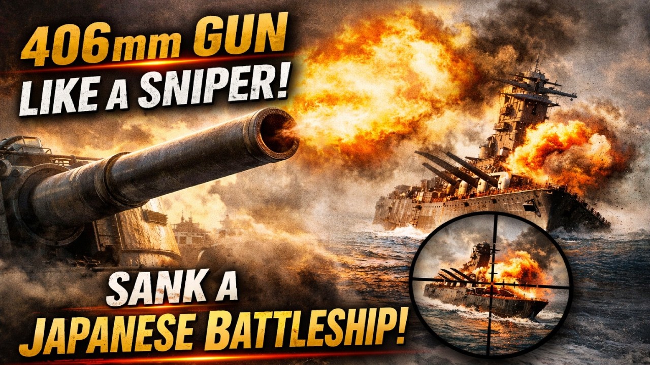 He Fired a 406mm Naval Gun Like a Sniper — One Shot That Sank a ...