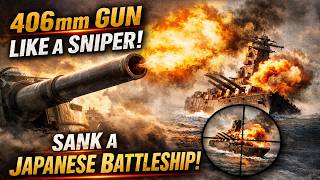 He Fired a 406mm Naval Gun Like a Sniper — One Shot That Sank a Japanese Battleship
