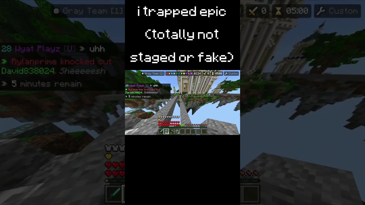 I Trapped @ItzEpicYT (totally not fake or staged) 