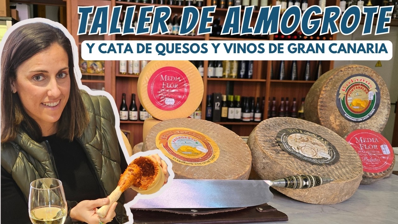 🍷 Cata de quesos y vinos de Gran Canaria y taller de almogrote 🧀  | La Bodega de Guía 🇮🇨
