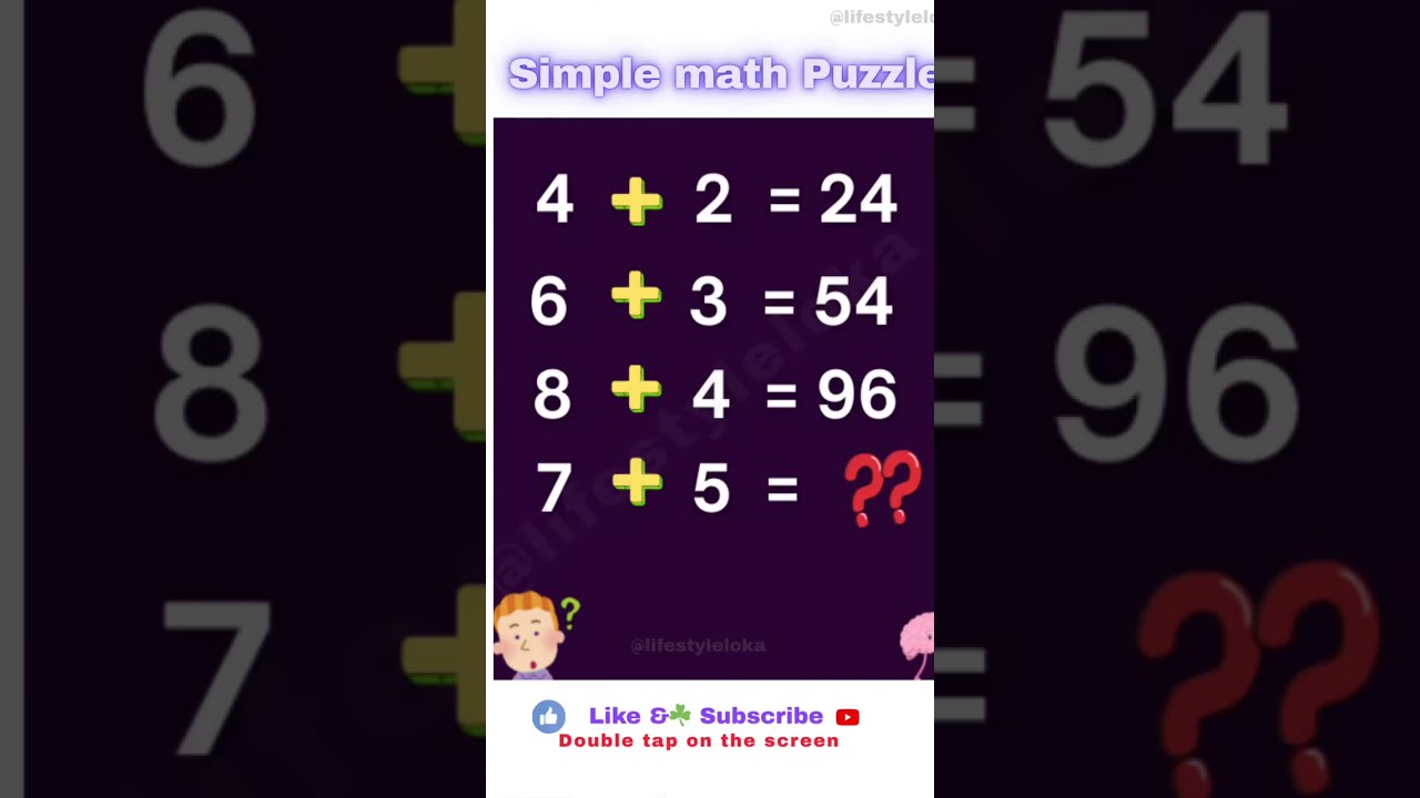 SIMPLE math Puzzle 📝 TRY IT OUT ! test your iq 🤔