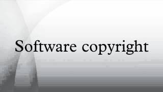 Software copyright