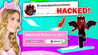 I HACKED MOODY'S ROBLOX ACCOUNT To WIN In Tower Of Hell! (Roblox)