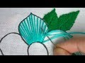 Hand Embroidery fantasy flower,easy embroidery for dress