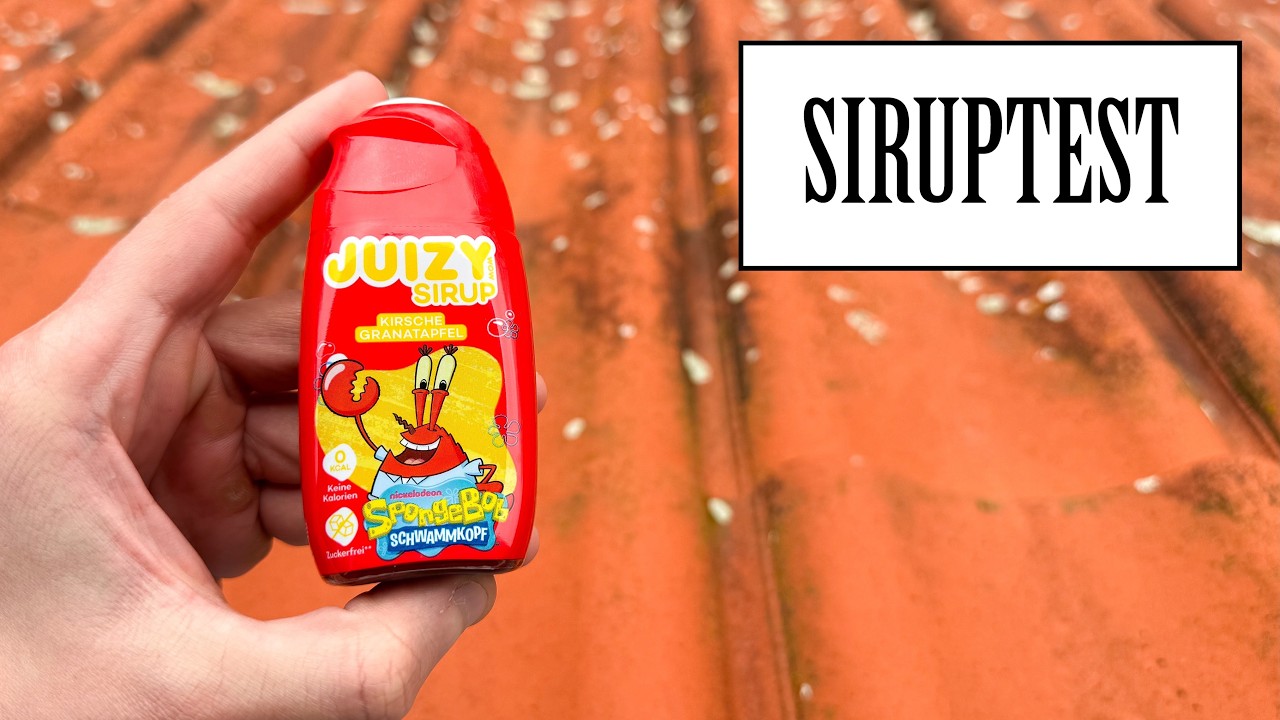 Juizy Sirup - Kirsche Granatapfel (Spongebob Schwammkopf) | SIRUPTEST