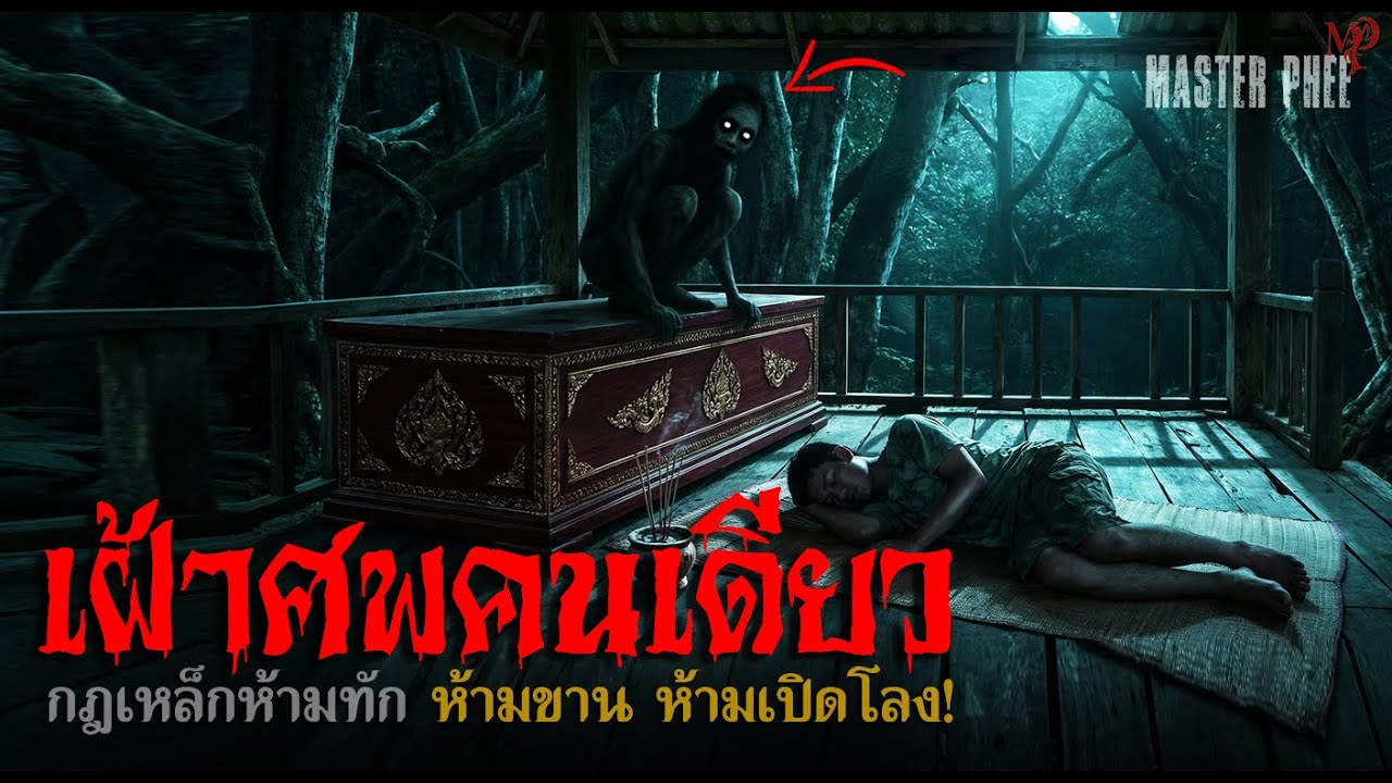 เฝ้าศพคนเดียว | ห้ามขานรับเด็ดขาด! ถ้าได้ยินเสียงเรียกจากโลงศพ... เรื่องจริงจากป่าช้าดอนตะเคียน