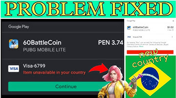 item unavailable in your country Problem solved Pubg lite bc purchase new trick #bcbuy #godamop